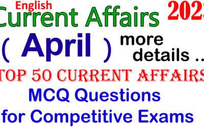 Current Affairs April 2023 in English